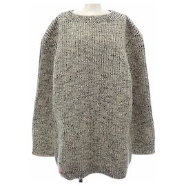 Louis Vuitton Felt Wool Knitwear Black White