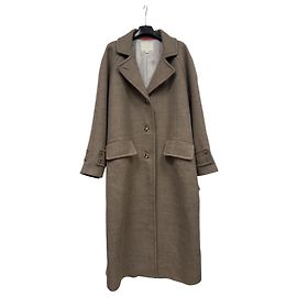 Autre Marque Naja Lauf Mantel aus Wollmischung Beige