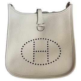 Hermès Evelyne 23 Poche III Blanc Écru