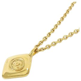 Collier Chanel doré avec pendentif Doré