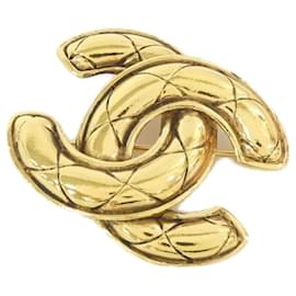 Broche Chanel dorée Doré