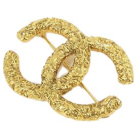 Chanel 02242 Gold Brosche Golden