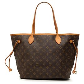 Louis Vuitton Marrom Monogram Neverfull MM Marrom