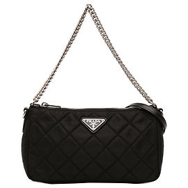 Bolso Prada Black Impuntu Tessuto Negro
