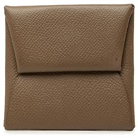 Hermès Brown Epsom Bastia Change Purse Brown Taupe