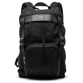 Mochila de caça utilitária em lona preta Saint Laurent Preto