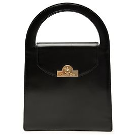 Bolsa de couro preta Dior Preto