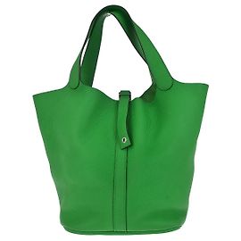 Hermès Hermes Picotin Lock Clemence GM Vert