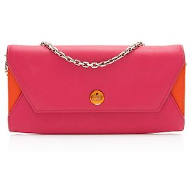 Dior Leather Addict Rendez Vous Wallet on Chain Orange