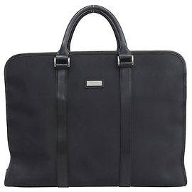 Borsa Business in Nylon e Pelle Burberry Black Label Nero