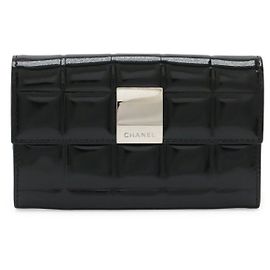 Monedero de charol Chanel Negro