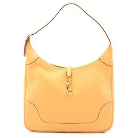 Hermès Hermes Trim 35 Lederschultertasche Gelb