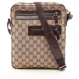 Borsa a tracolla Gucci GG Canvas Marrone Beige