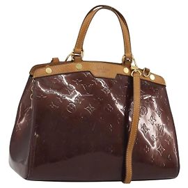 Louis Vuitton Brea Monogram Vernis MM Bordeaux