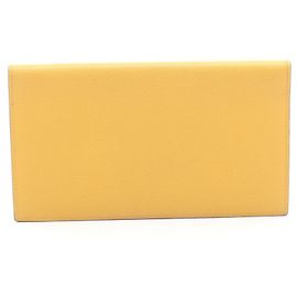 Hermès Cartera larga Hermes MC2 Fleming Soleil Naranja Amarillo