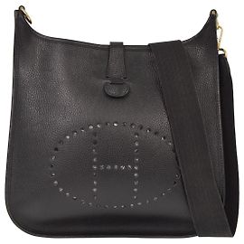 Hermès Hermes Evelyne Bag Gen I Ardennes GM Black