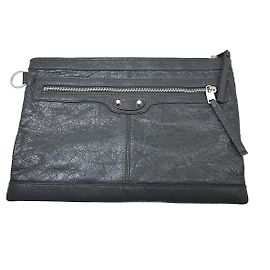 Balenciaga Clip P Leather Medium Brown