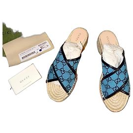 Espadrillas Gucci GG Supreme Blu