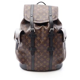 Sac à dos/Sac à main Louis Vuitton Christopher MM Marron Noir