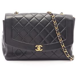 Borsa Chanel Matelassé Diana Flap Nero