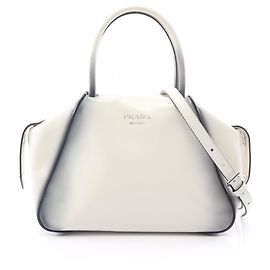 Bolsa 2-Way Small Prada Supernova Branco Azul marinho