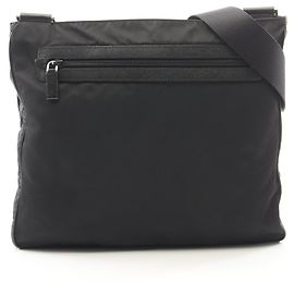 Prada Black Saffiano Leather Shoulder Bag Black