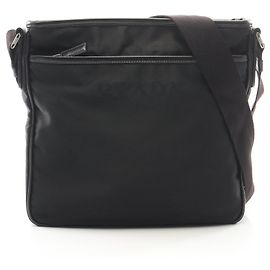 Prada Saffiano Leather Shoulder Bag Black