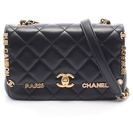 Chanel Mini Flap Handtasche Schwarz