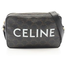 Céline Bolsa Messenger Celine Triomphe Medium Preto