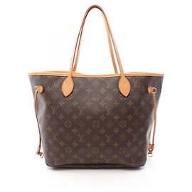 Sac cabas Louis Vuitton Neverfull MM Marron