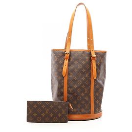 Bolsa de Ombro Louis Vuitton Monogram Bucket GM Marrom