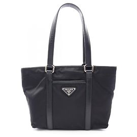 Sac cabas Prada Triangle Plate Noir