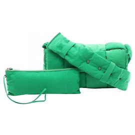 Bottega Veneta Padded Tech Cassette Shoulder Bag Green