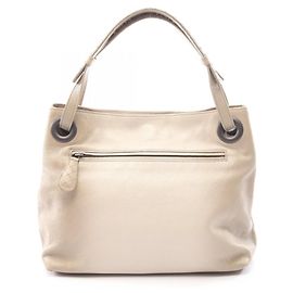 Bolsa Tote de couro bege Bottega Veneta Bege