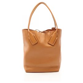 Sac cabas Bottega Veneta en cuir beige Beige