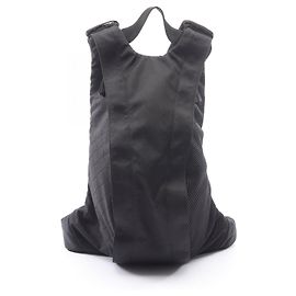 Bottega Veneta Black Nylon Backpack/Handbag Black