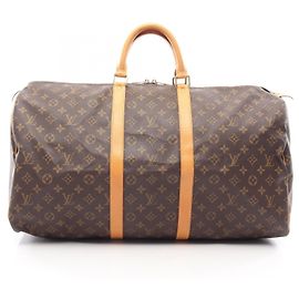 Bolsa Boston Louis Vuitton Keepall 55 Marrom