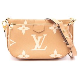 Louis Vuitton Monogram Empreinte Multi Pochette Accessoires Bege