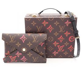 Louis Vuitton Monogram Mobile Box Handtasche Braun Mehrfarben