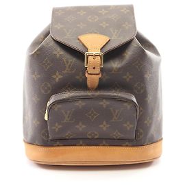 Louis Vuitton Montsouris MM Rucksack/Handtasche Braun