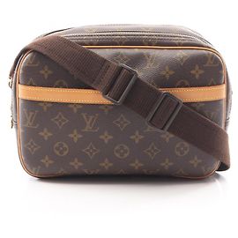 Sac à bandoulière Louis Vuitton Reporter PM Monogram Marron