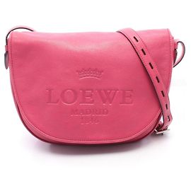 Bolso de Hombro Loewe Heritage Satchel Rosa