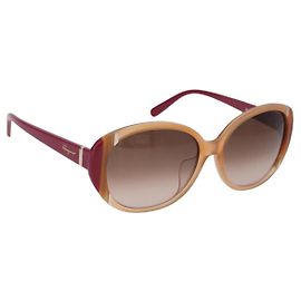 Gafas de sol Salvatore Ferragamo de plástico Rosa Auth BA14332 Rosa
