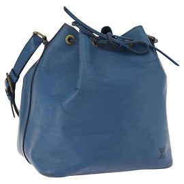 Borsa a Spalla LOUIS VUITTON Epi Petit Noe Blu M44105 LV Auth am12049 Blu