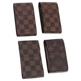 LOUIS VUITTON Etui Cigarette Case Monogram Damier 4 Set LV Auth BA14070 Monogram