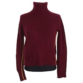 Pull Prada en laine bordeaux Bordeaux