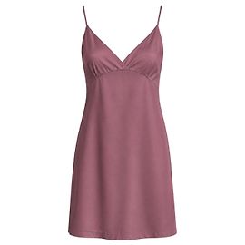 Dries Van Noten Robe Nuisette en Satin Rose Mûre Rose