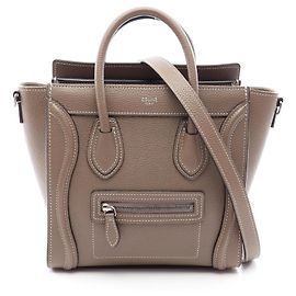 Céline Borsa a 2 modi Celine Luggage Nano Shopper Marrone