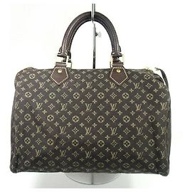 Louis Vuitton Speedy 30 Monogram Mini Lin Marrom Monograma