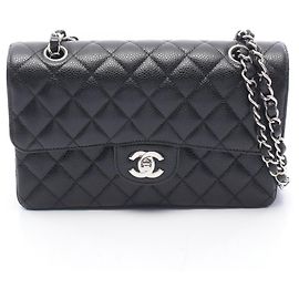 Borsa a Spalla Chanel Matelassé Double Flap Nero